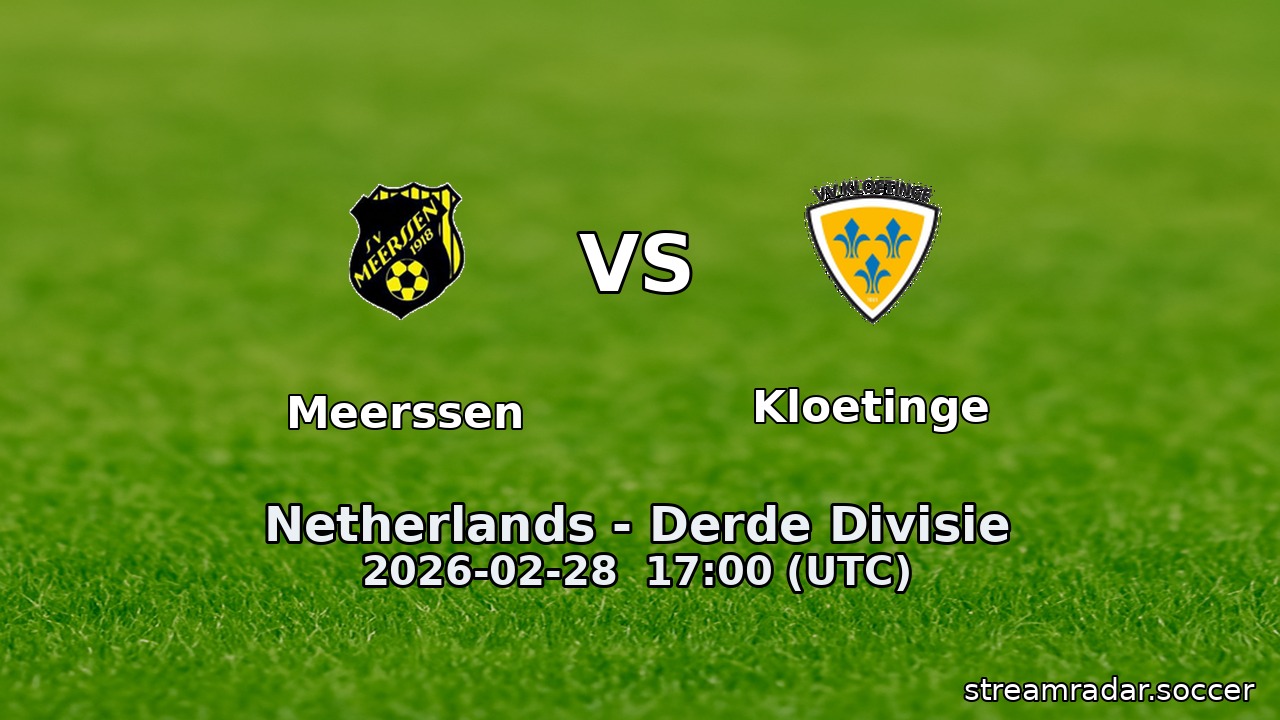 Meerssen vs Kloetinge