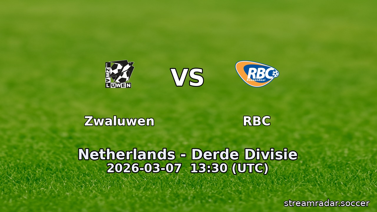 Zwaluwen vs RBC