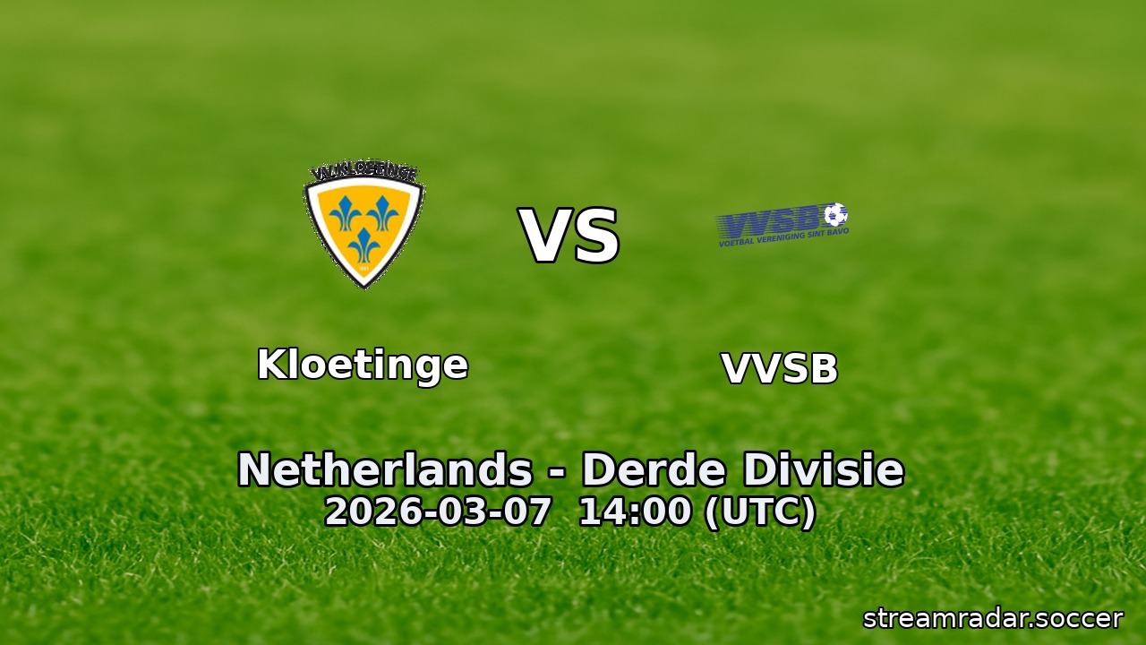Kloetinge vs VVSB