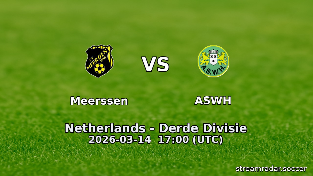 Meerssen vs ASWH