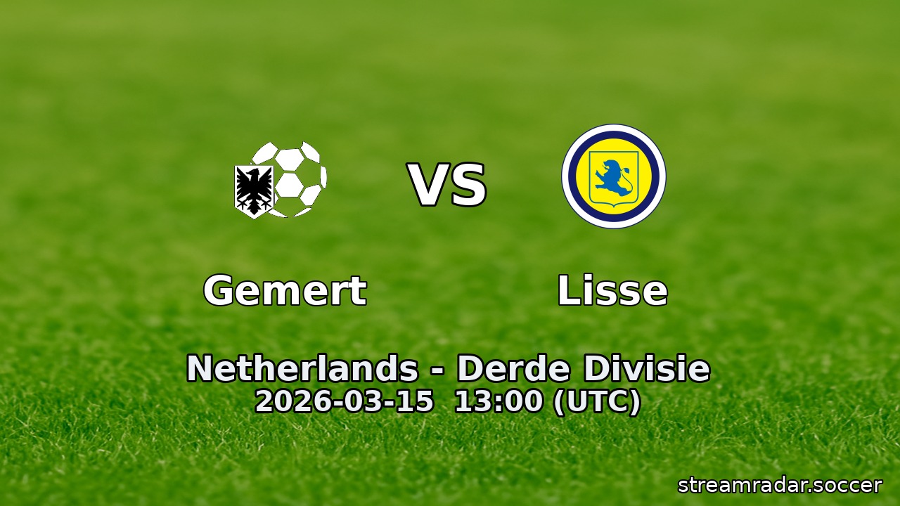 Gemert vs Lisse