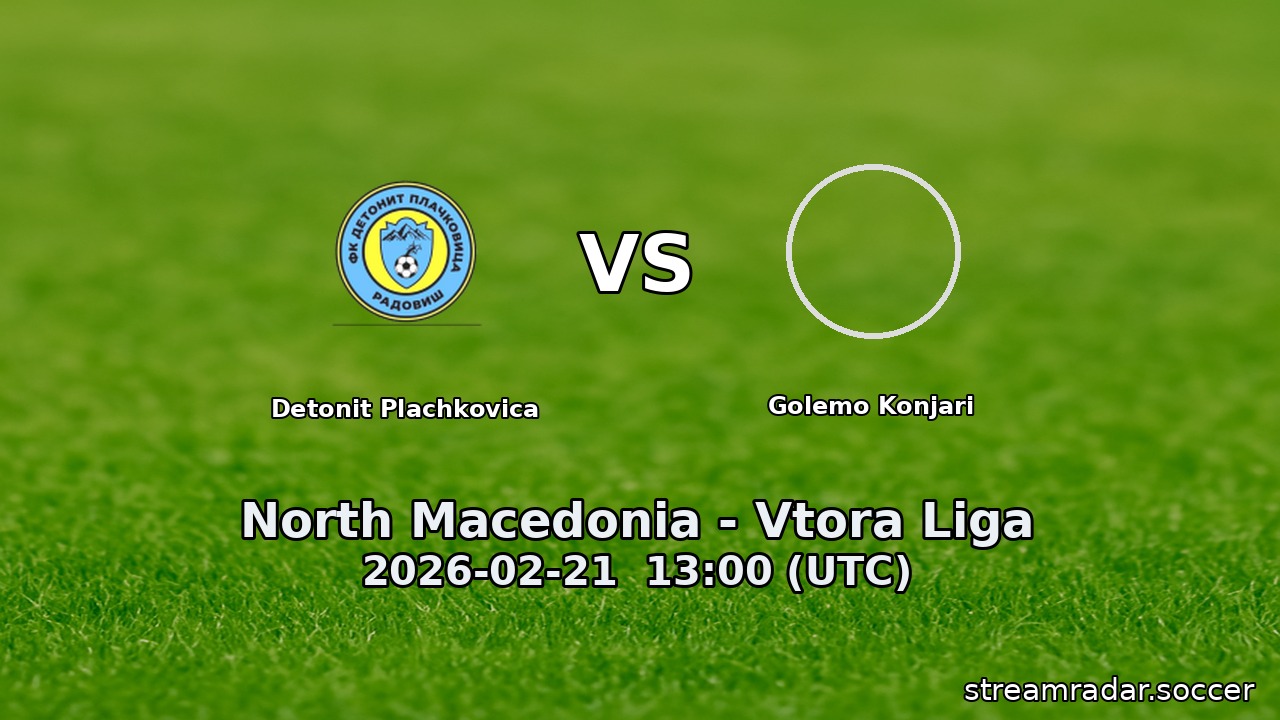 Detonit Plachkovica vs Golemo Konjari