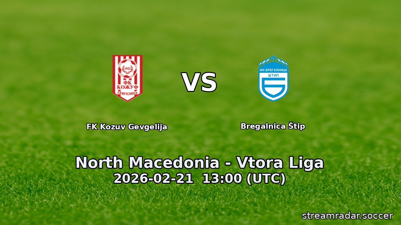 FK Kozuv Gevgelija vs Bregalnica Štip