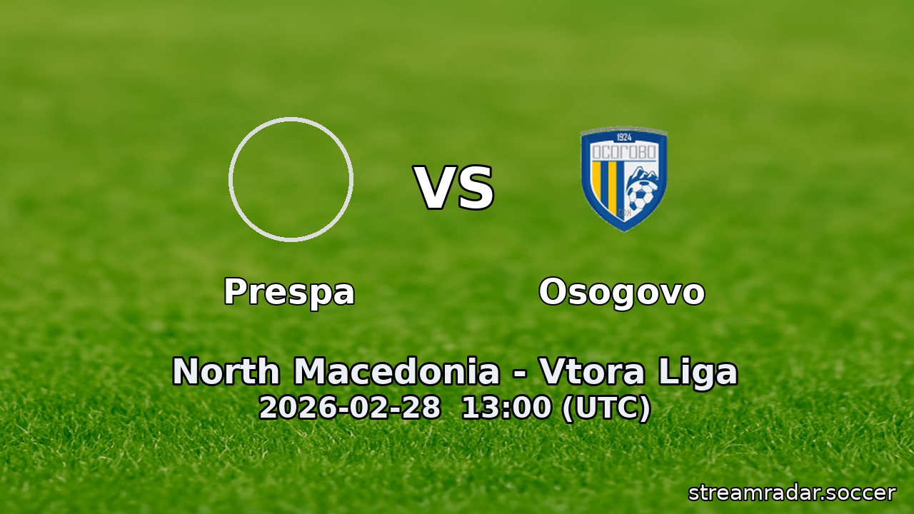 Prespa vs Osogovo