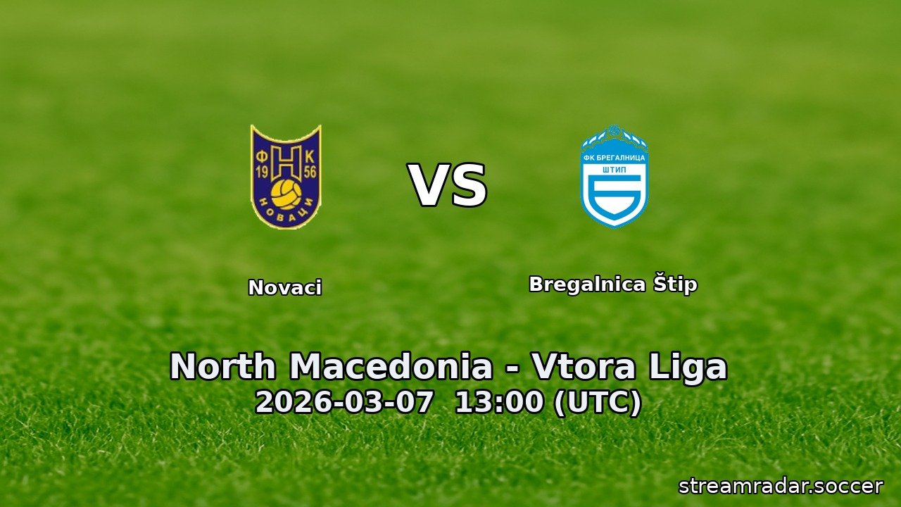 Novaci vs Bregalnica Štip