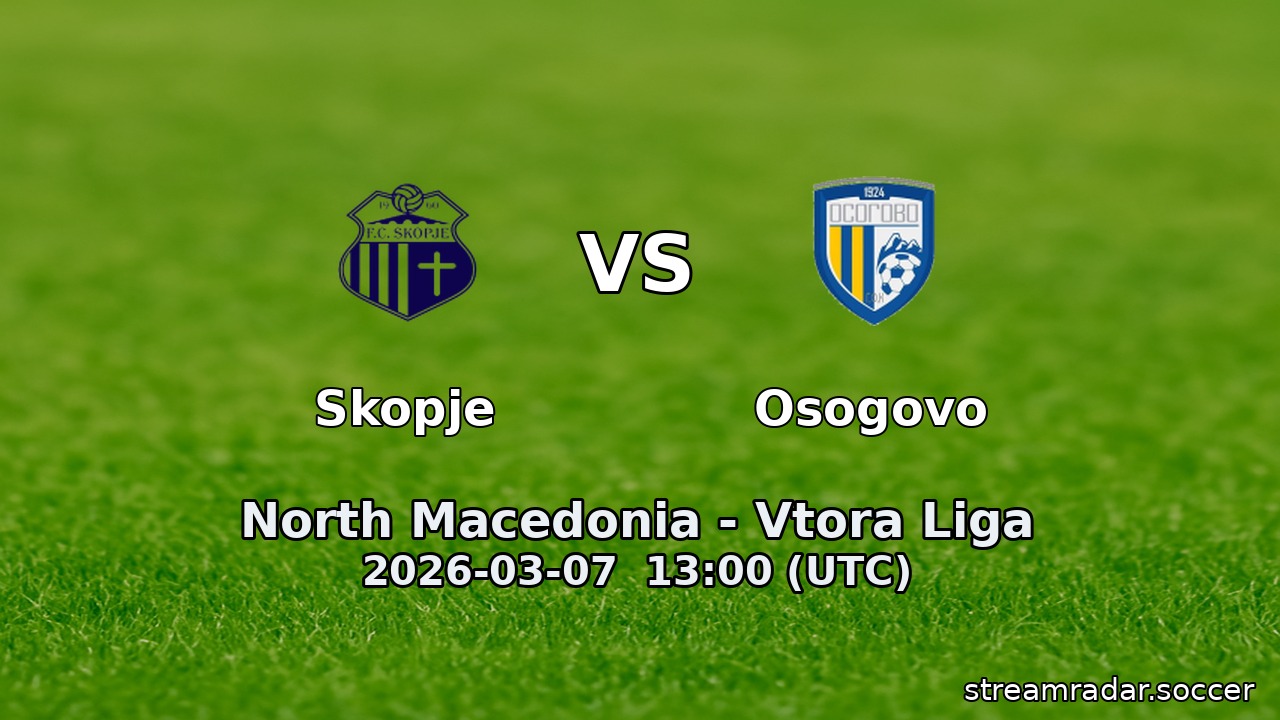 Skopje vs Osogovo