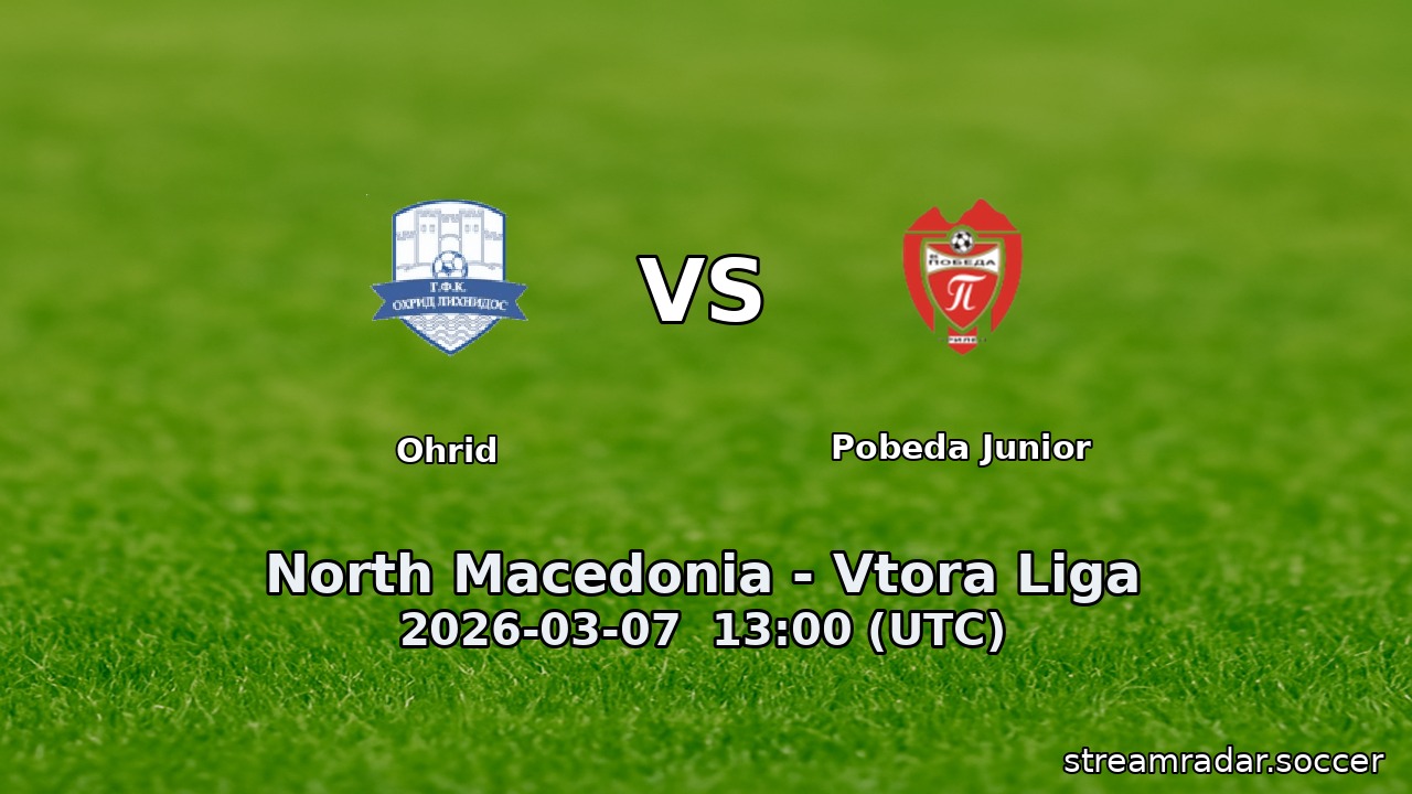 Ohrid vs Pobeda Junior