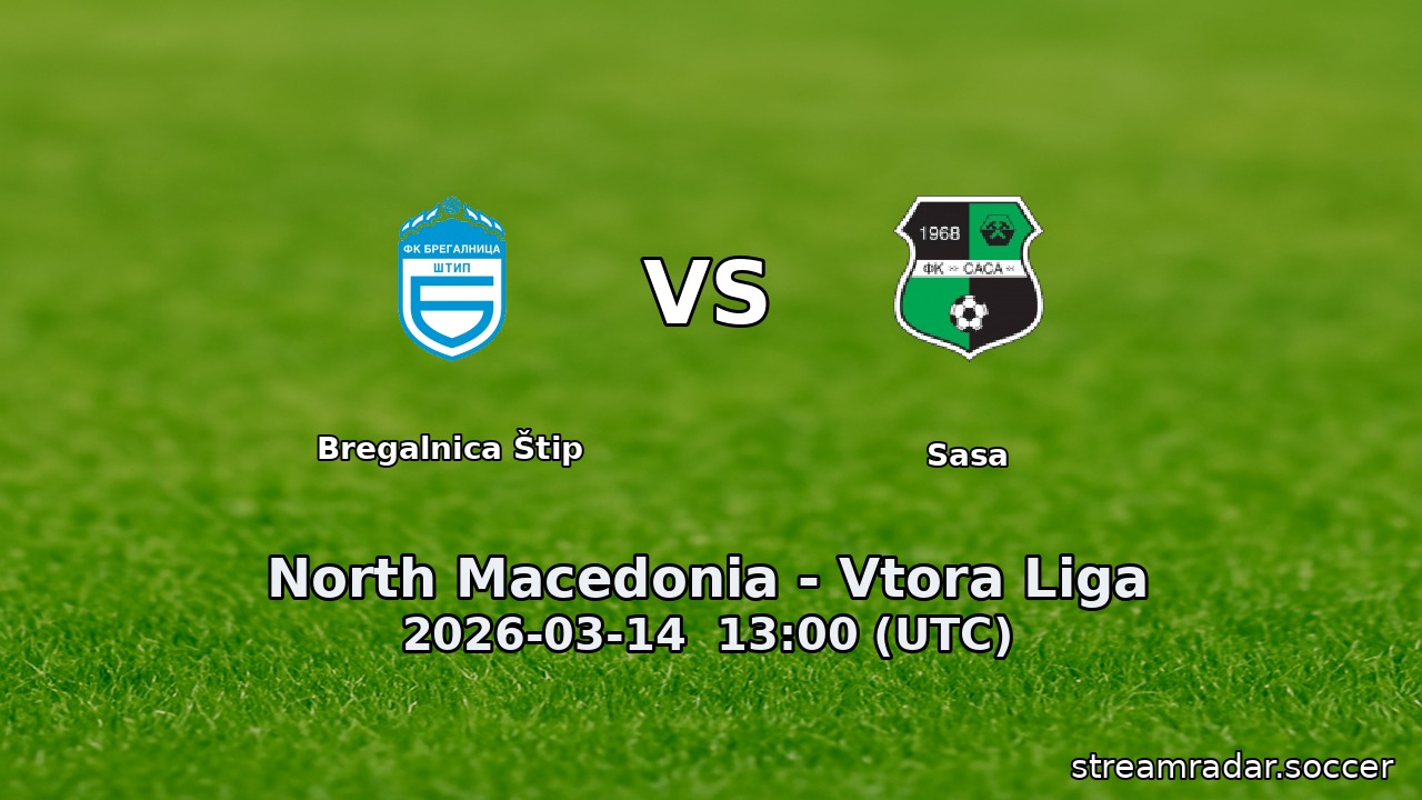 Bregalnica Štip vs Sasa