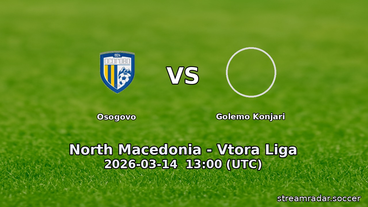 Osogovo vs Golemo Konjari