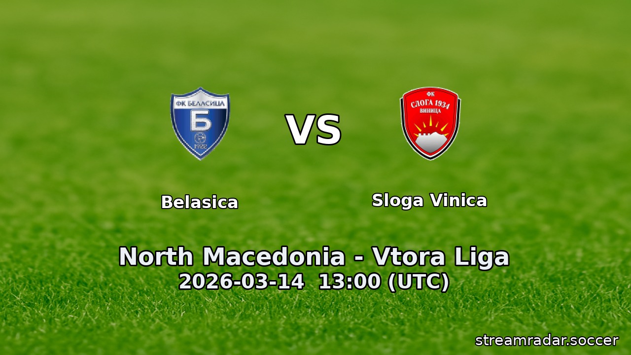 Belasica vs Sloga Vinica