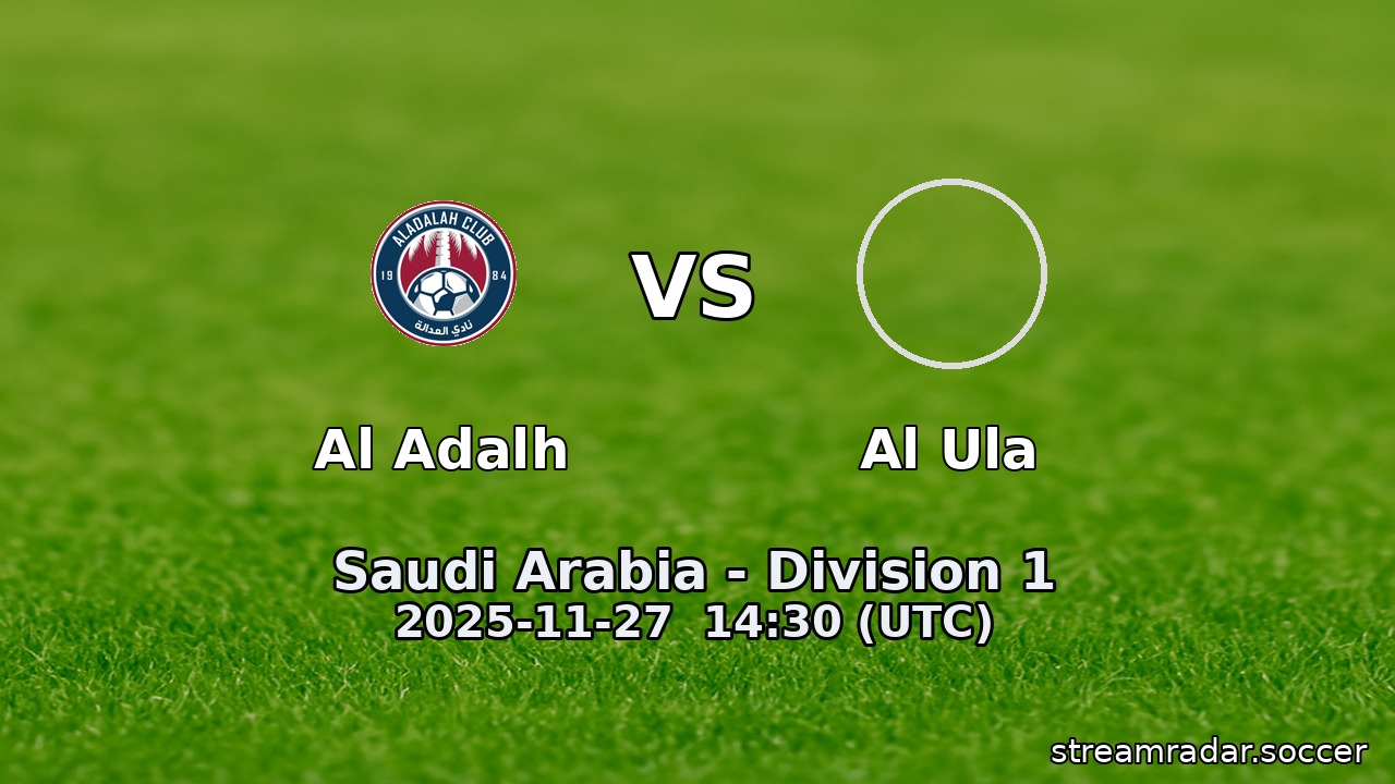 Al Adalh vs Al Ula
