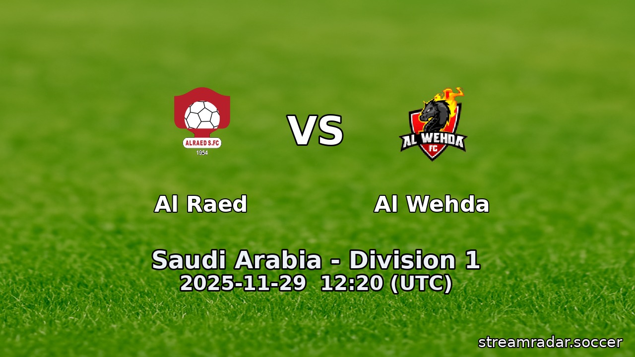 Al Raed vs Al Wehda