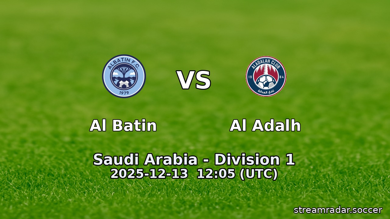 Al Batin vs Al Adalh