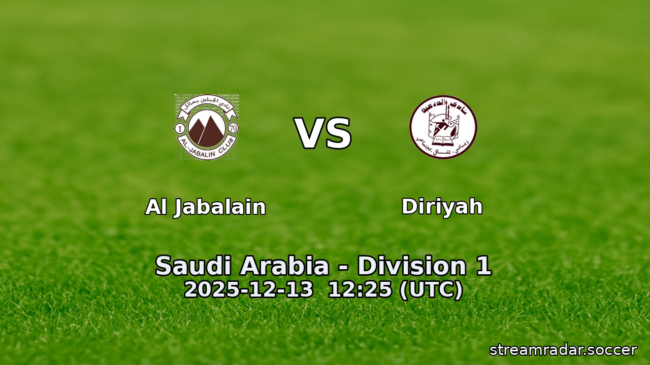 Al Jabalain vs Diriyah