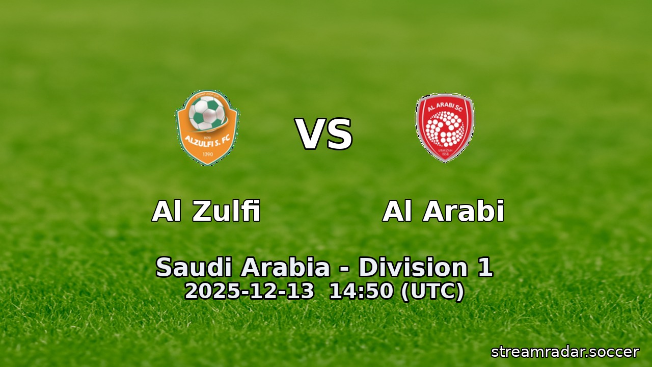 Al Zulfi vs Al Arabi