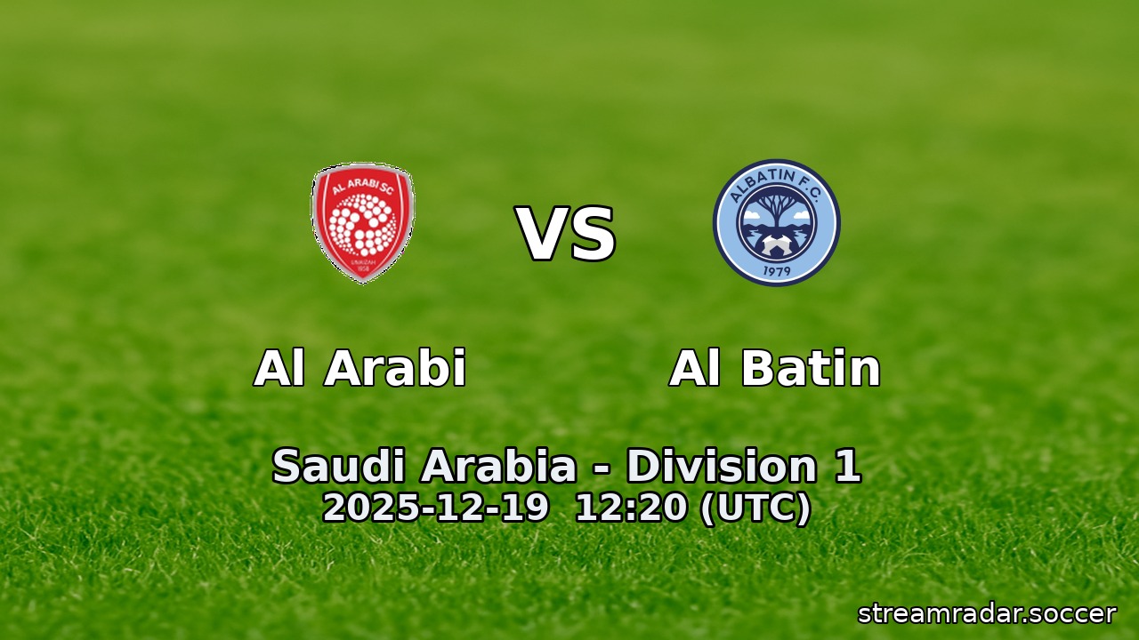 Al Arabi vs Al Batin