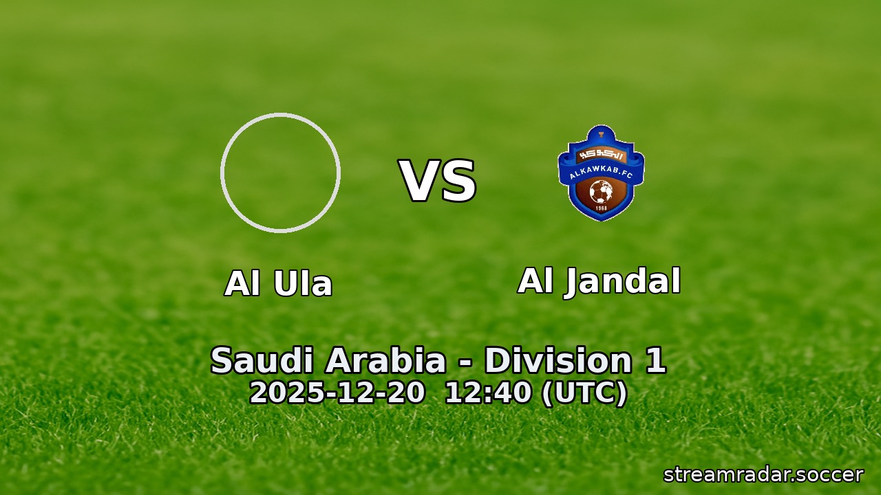 Al Ula vs Al Jandal