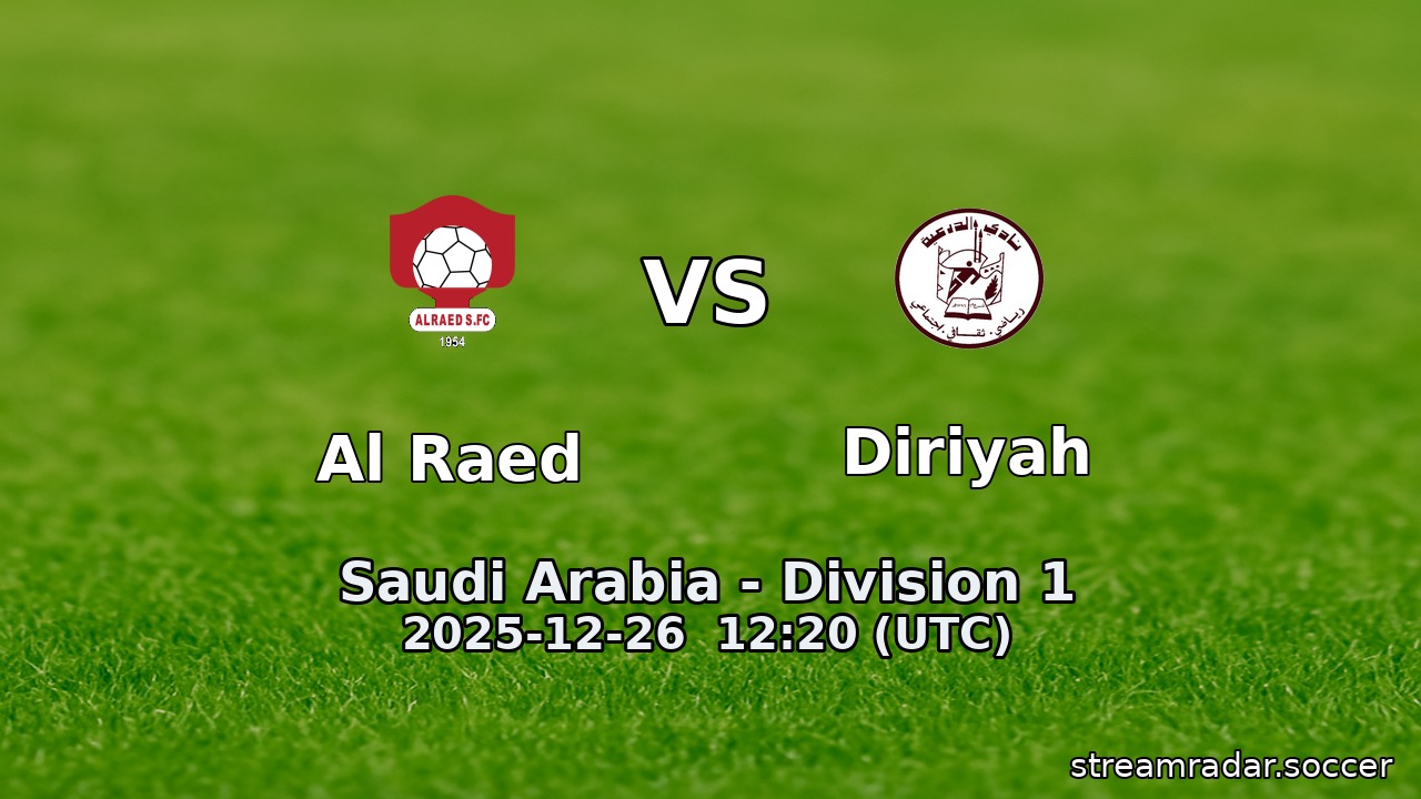 Al Raed vs Diriyah