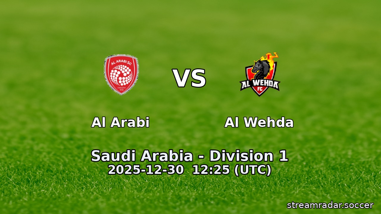 Al Arabi vs Al Wehda