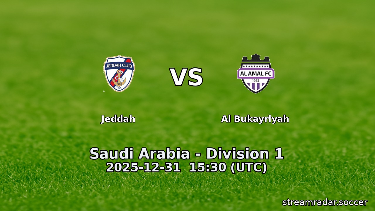 Jeddah vs Al Bukayriyah