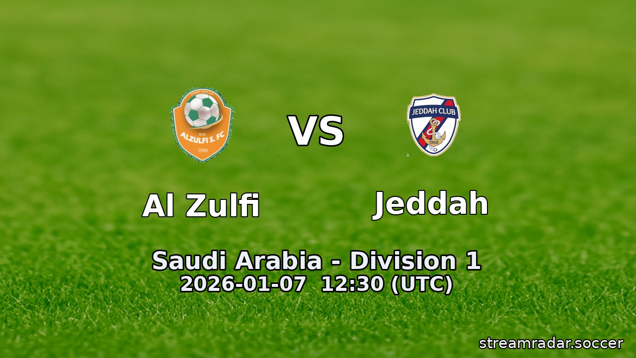 Al Zulfi vs Jeddah
