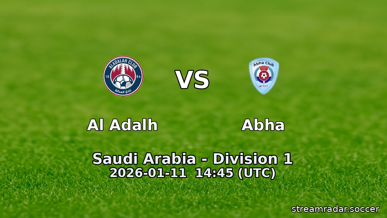 Al Adalh vs Abha
