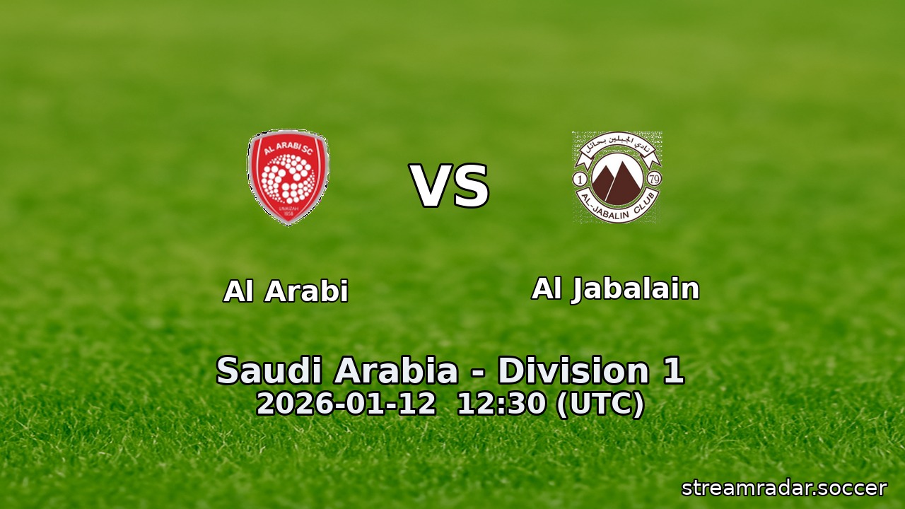 Al Arabi vs Al Jabalain