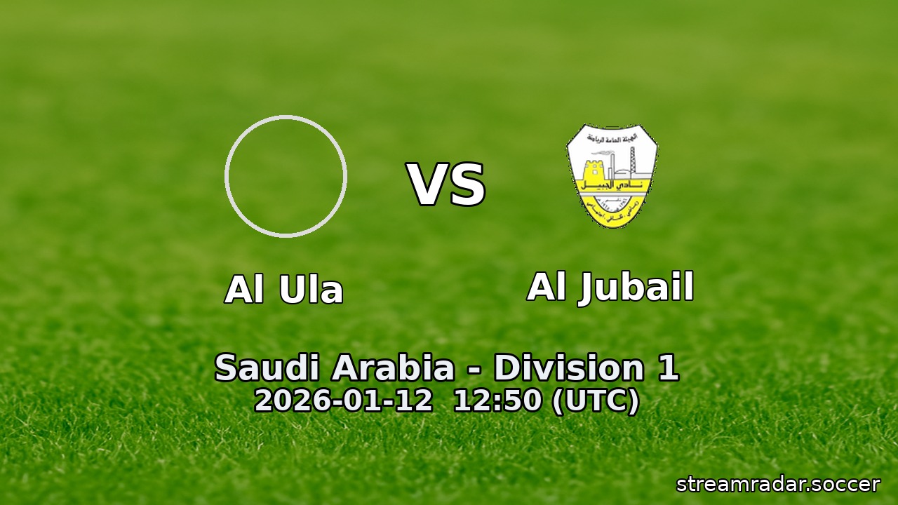 Al Ula vs Al Jubail