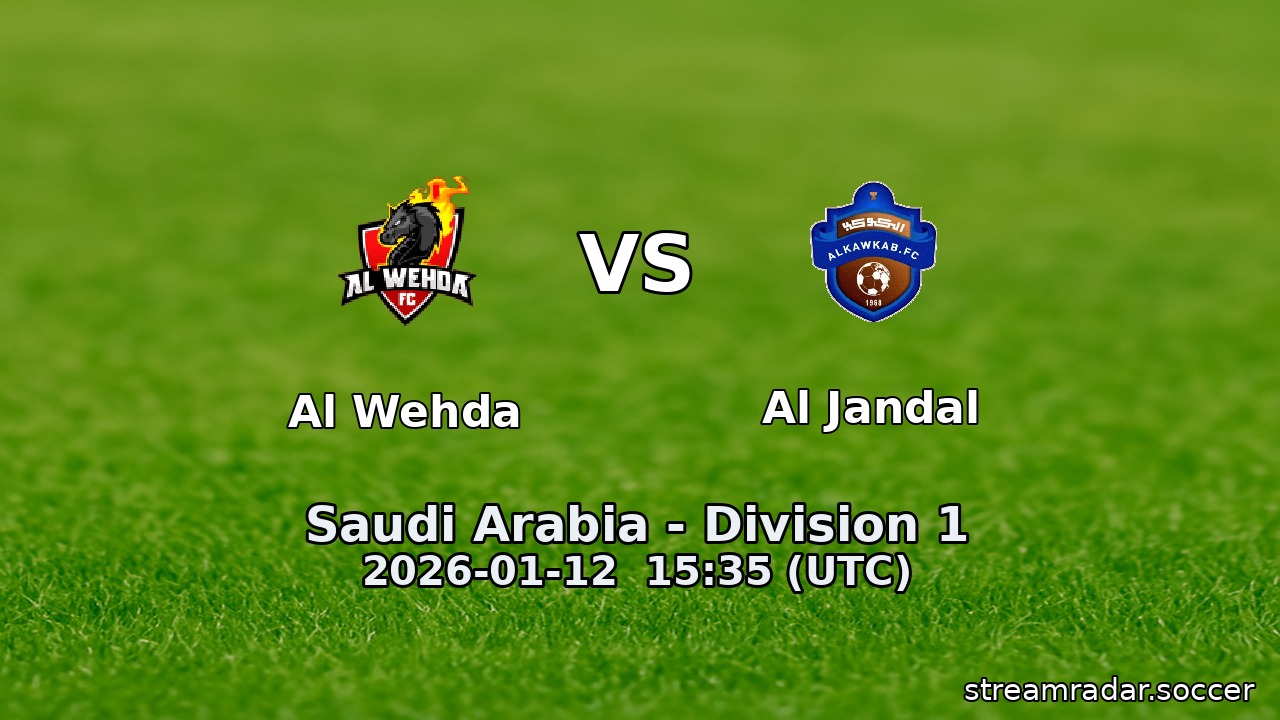 Al Wehda vs Al Jandal
