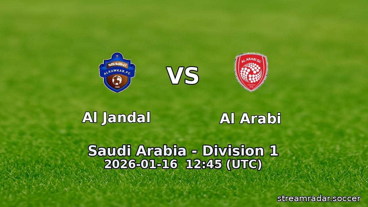 Al Jandal vs Al Arabi
