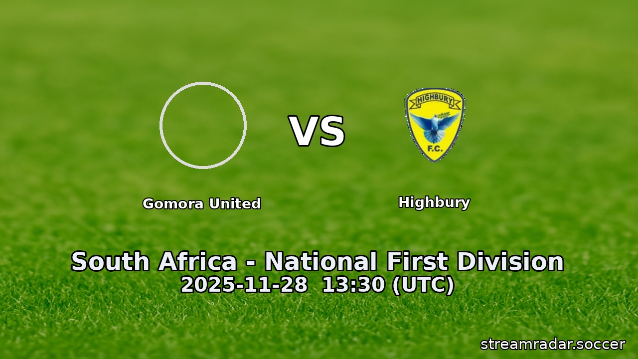 Gomora United vs Highbury