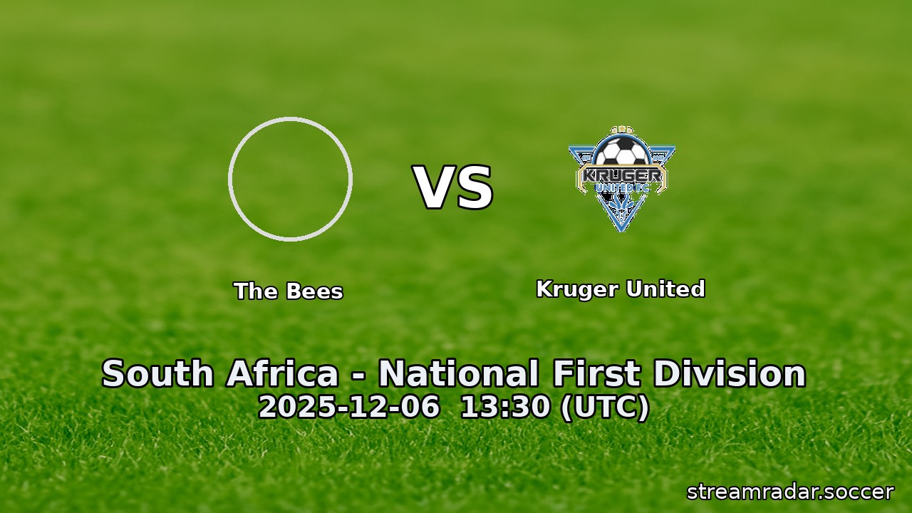 The Bees vs Kruger United