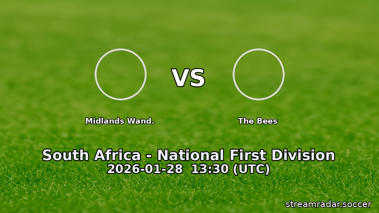 Midlands Wand. vs The Bees