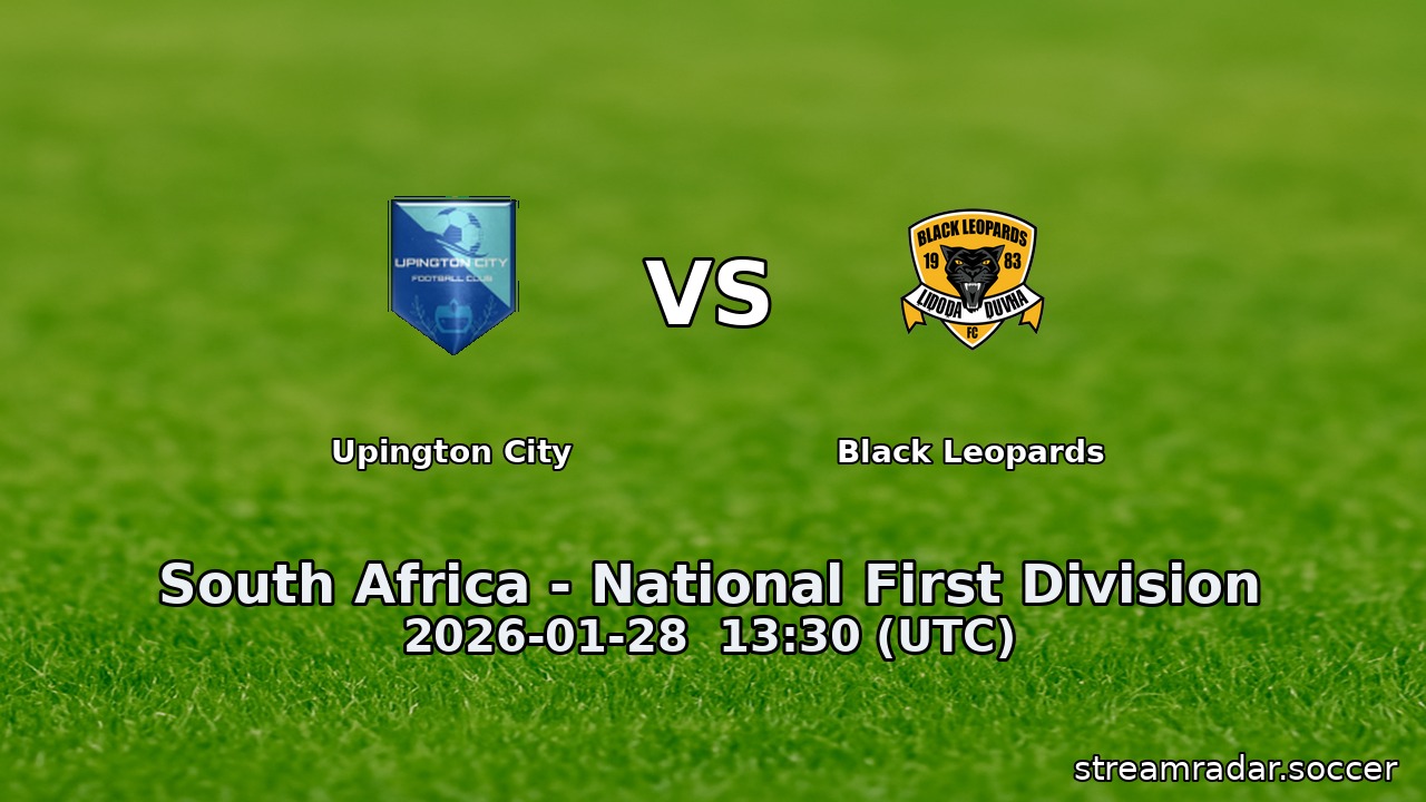 Upington City vs Black Leopards