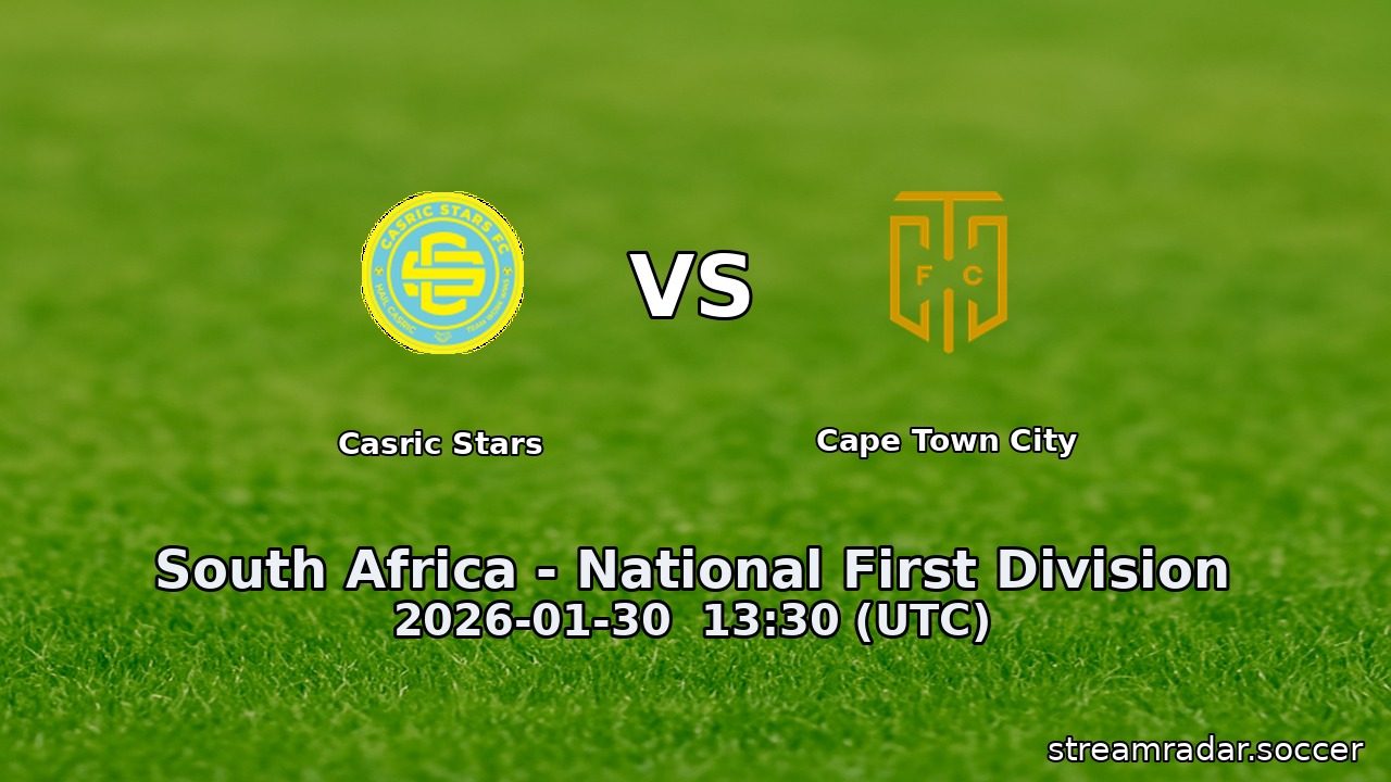 Casric Stars vs Cape Town City