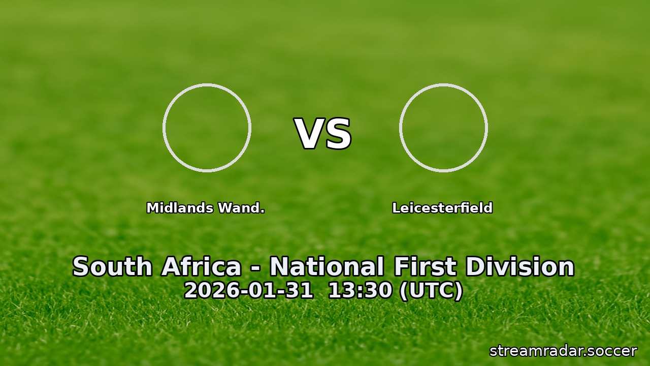 Midlands Wand. vs Leicesterfield