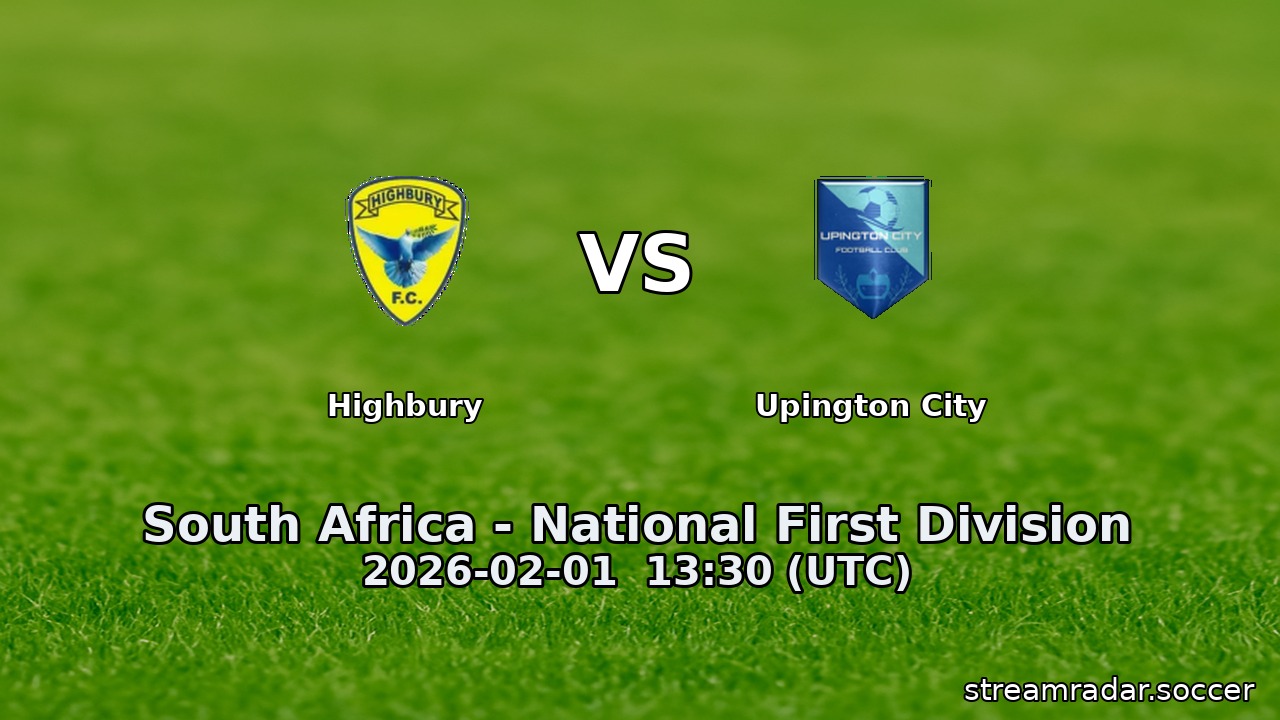 Highbury vs Upington City