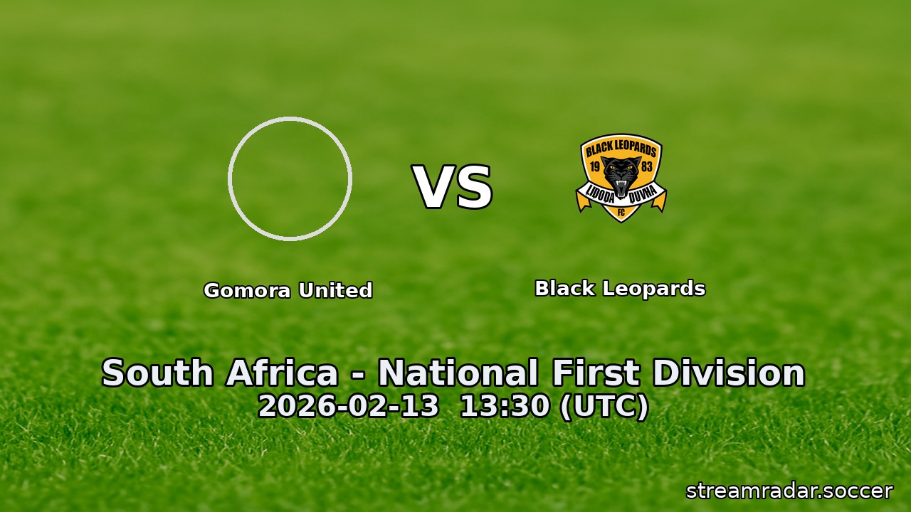 Gomora United vs Black Leopards