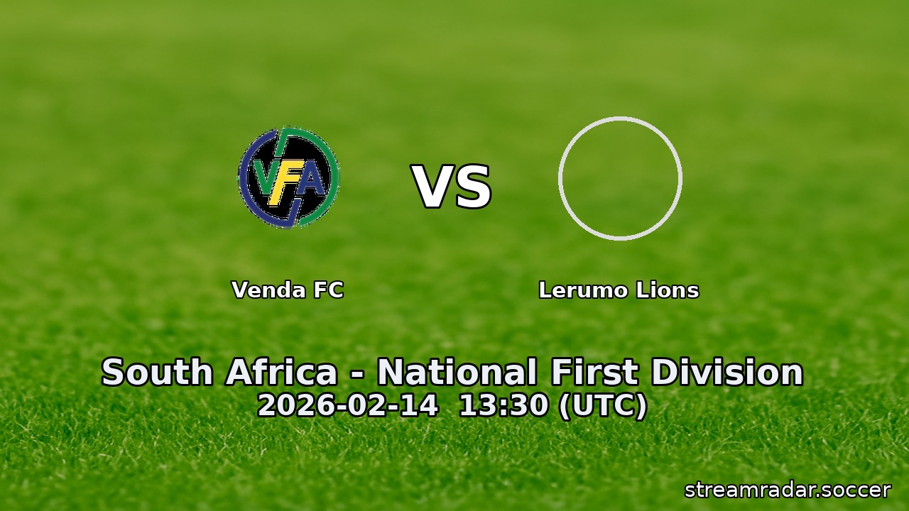 Venda FC vs Lerumo Lions