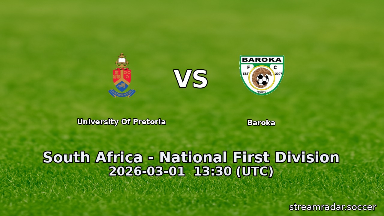 University Of Pretoria vs Baroka