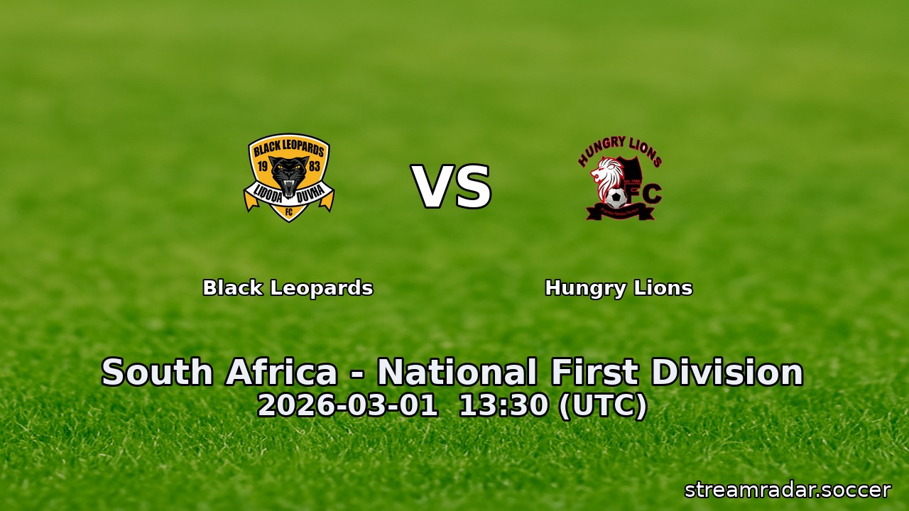 Black Leopards vs Hungry Lions