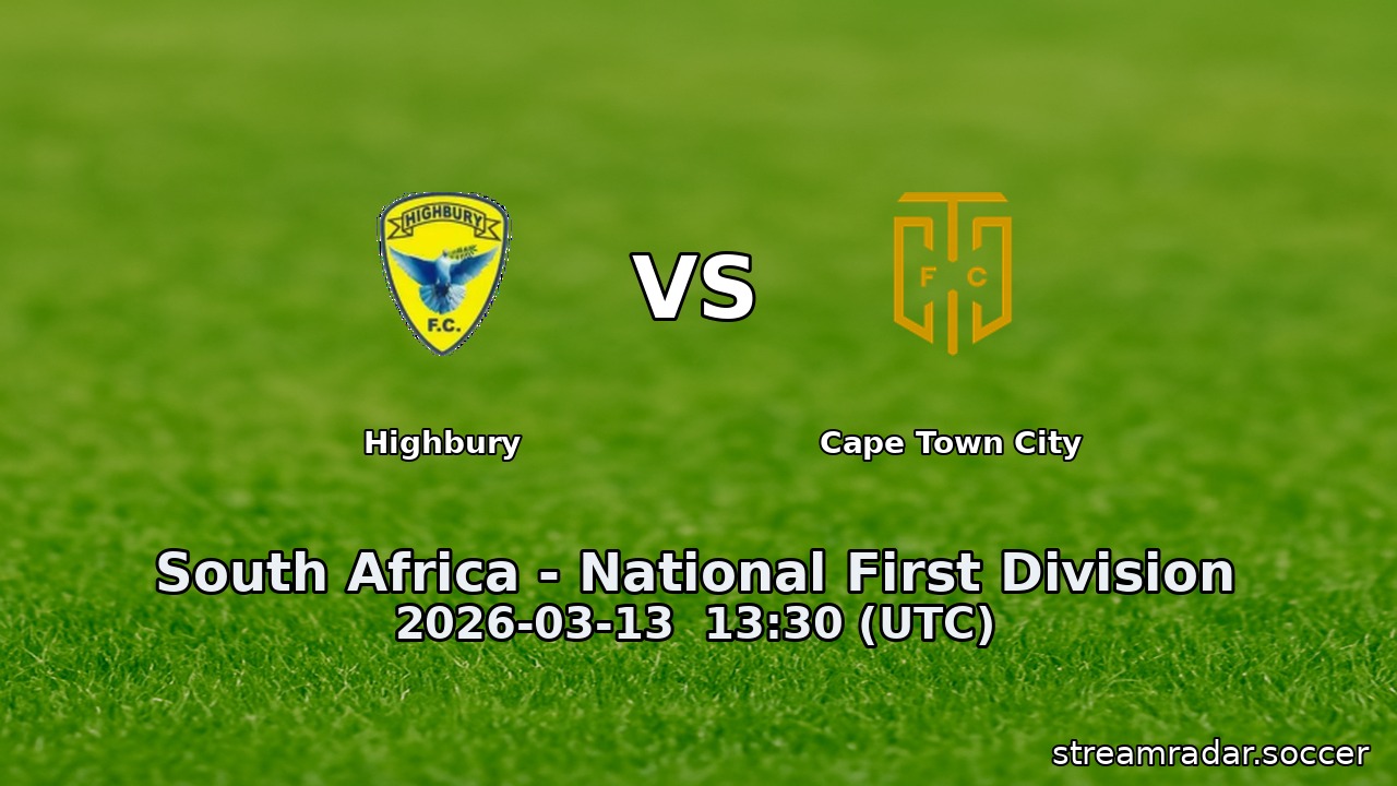 Highbury vs Cape Town City