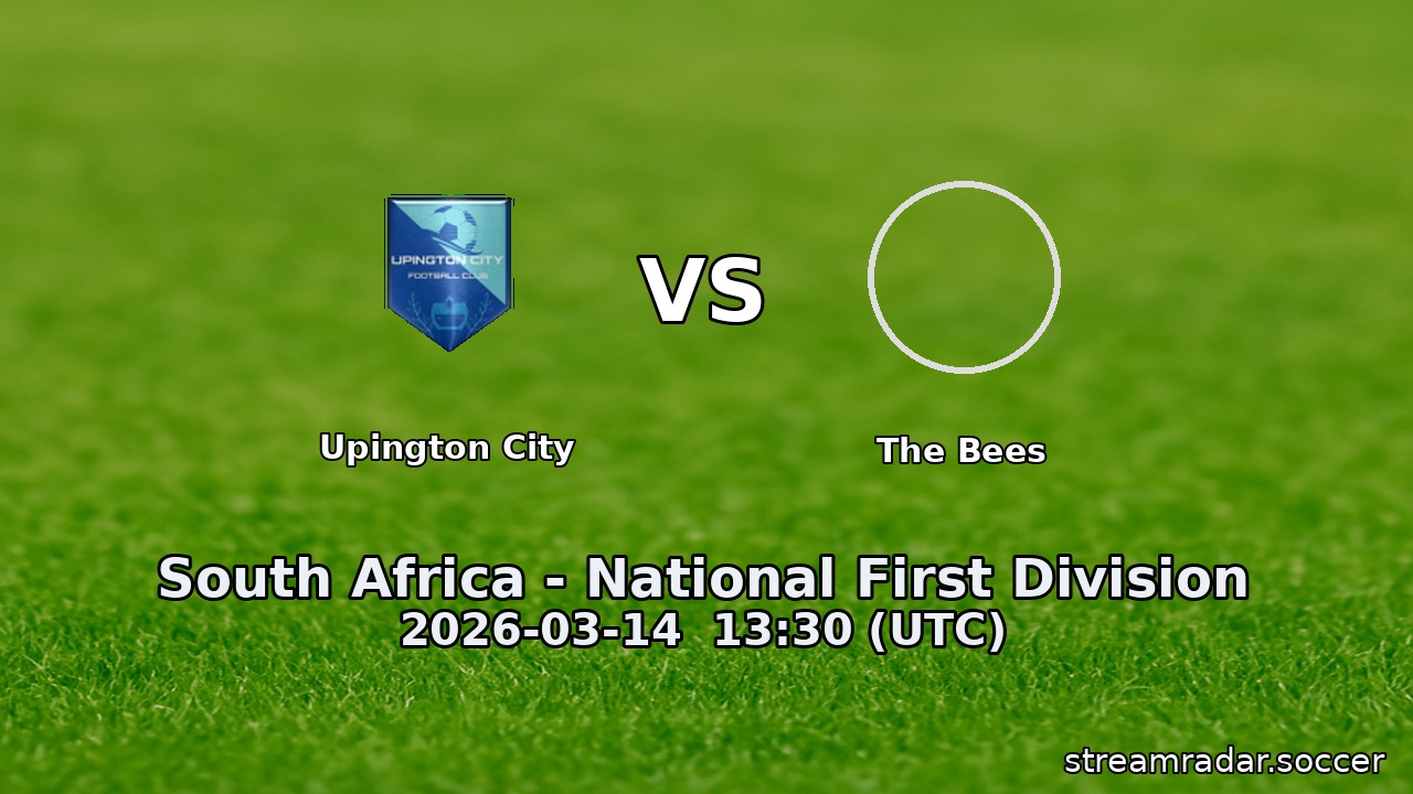 Upington City vs The Bees
