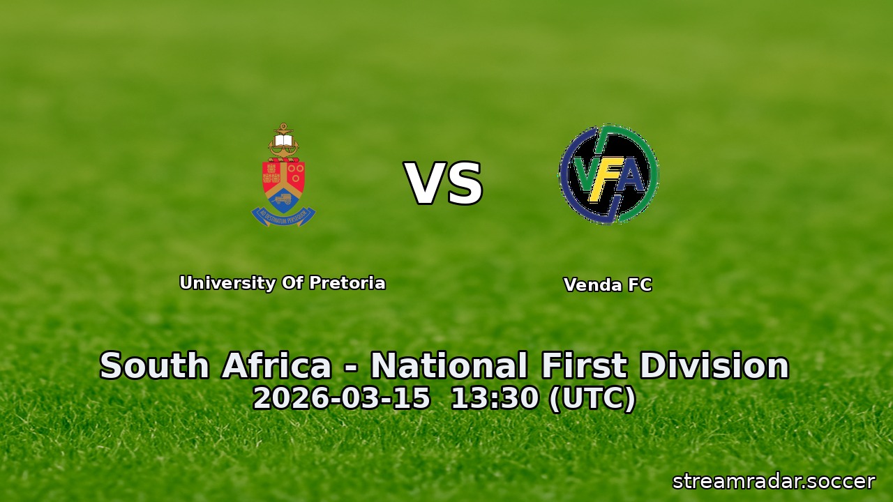 University Of Pretoria vs Venda FC