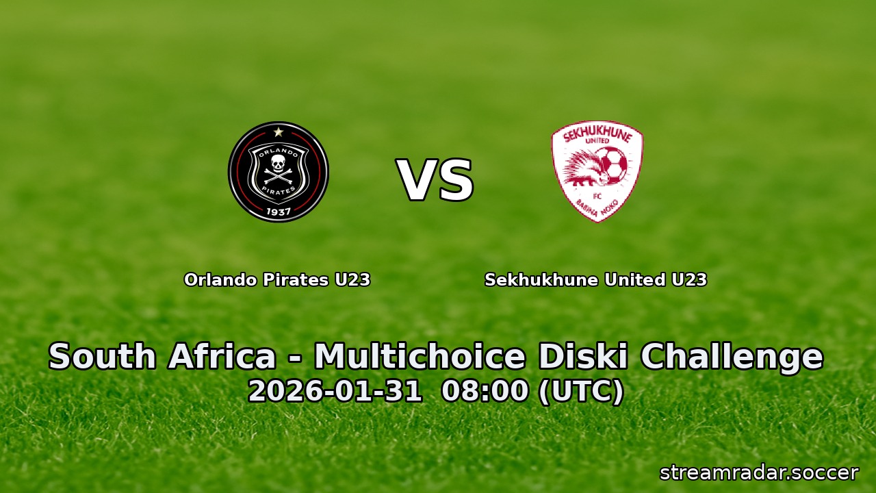 Orlando Pirates U23 vs Sekhukhune United U23