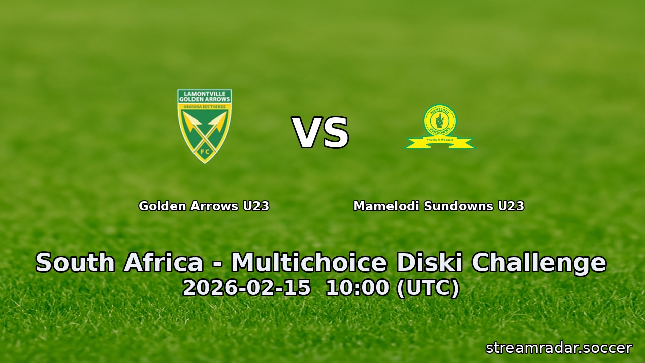 Golden Arrows U23 vs Mamelodi Sundowns U23