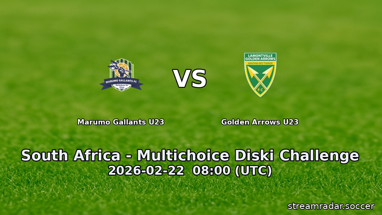 Marumo Gallants U23 vs Golden Arrows U23