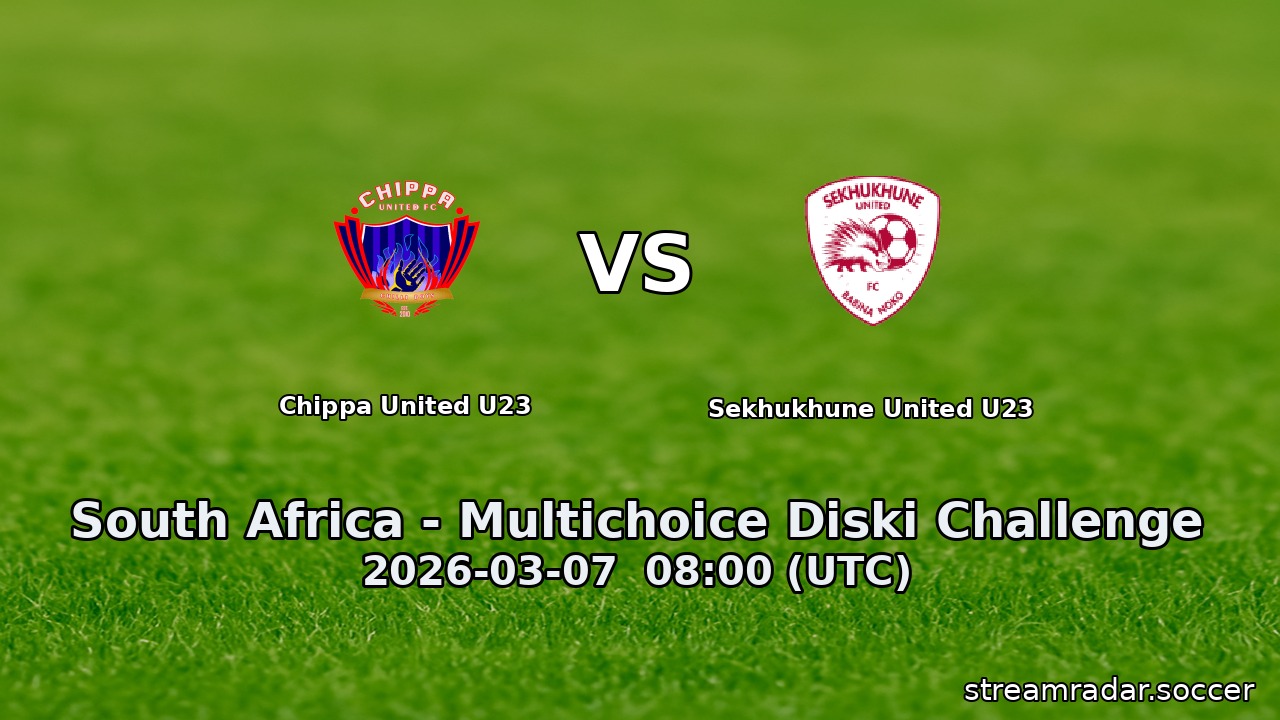 Chippa United U23 vs Sekhukhune United U23