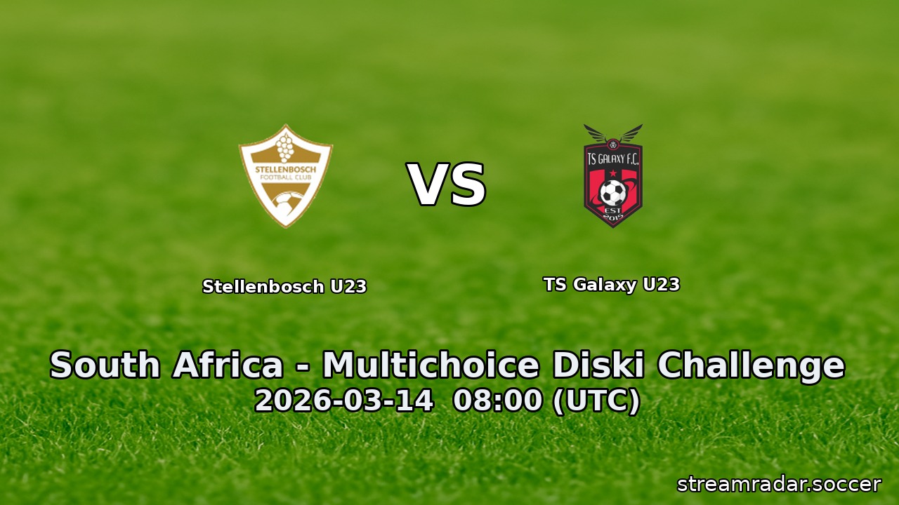 Stellenbosch U23 vs TS Galaxy U23