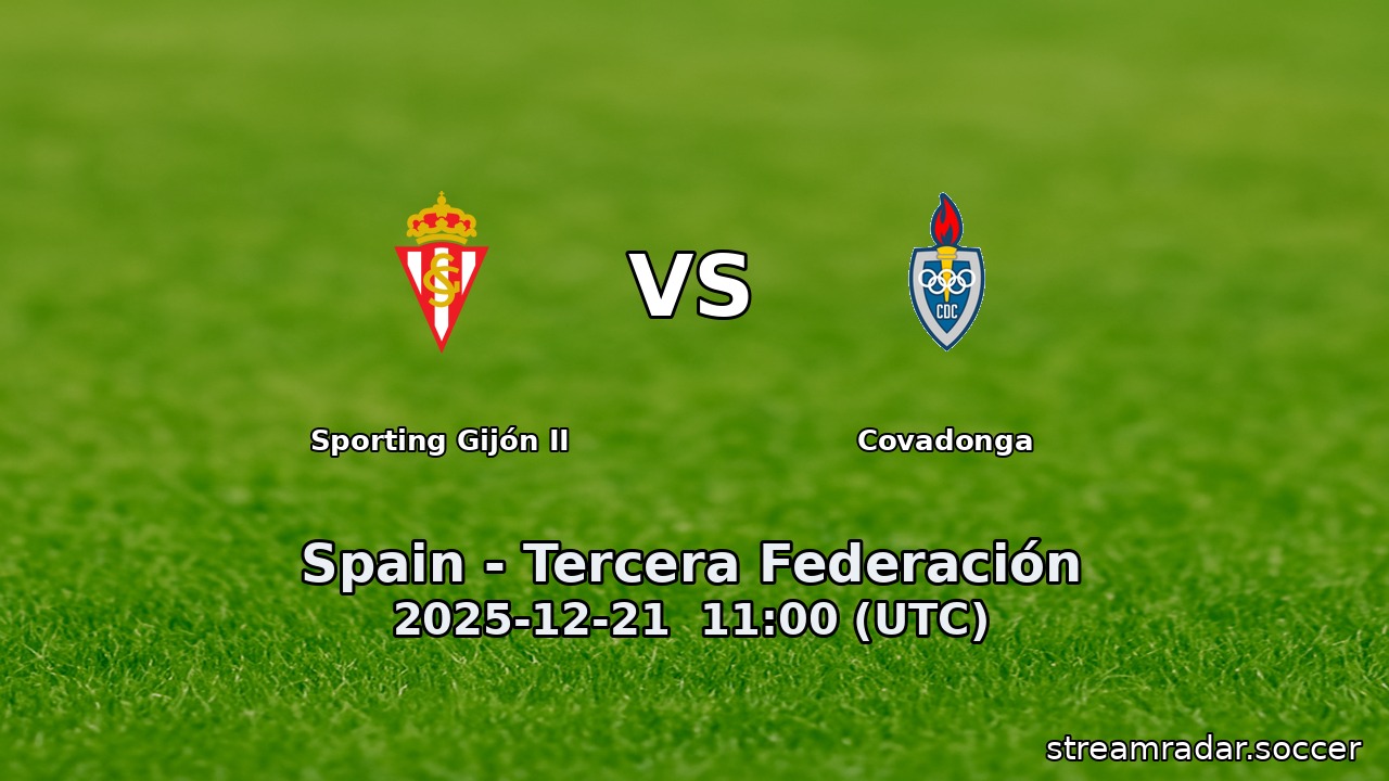 Sporting Gijón II vs Covadonga